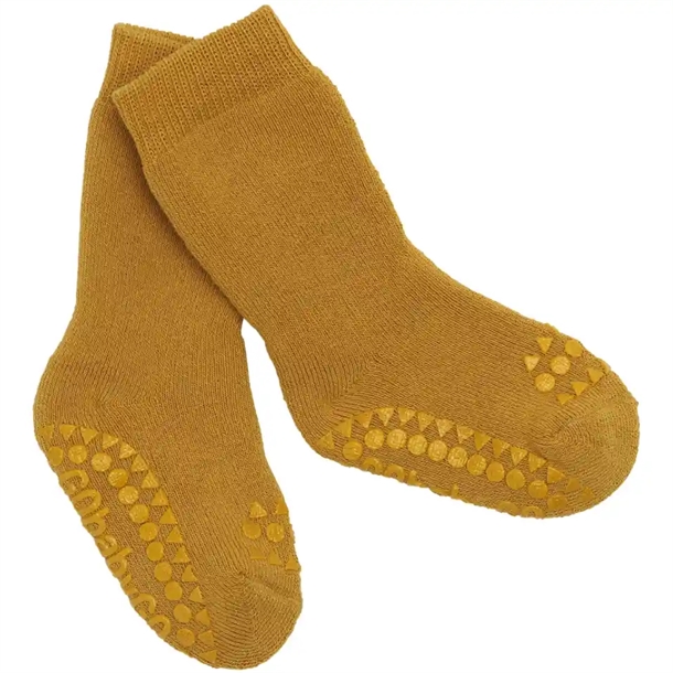 GoBabyGo Strømper - tyk bomuld - Mustard