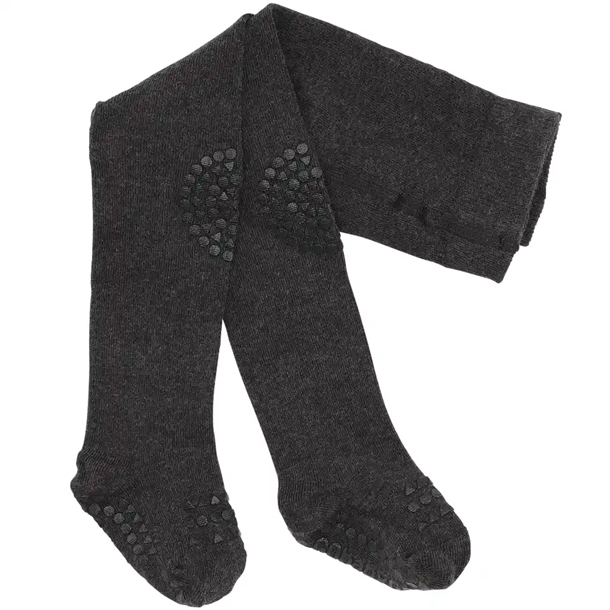 GoBabyGo strømpebukser Dark Grey Melange