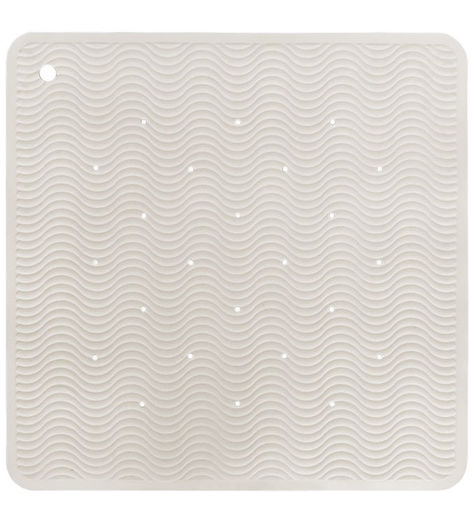 Hevea Bademåtte -Naturgummi - 52x52 cm - Wave Square - Marble