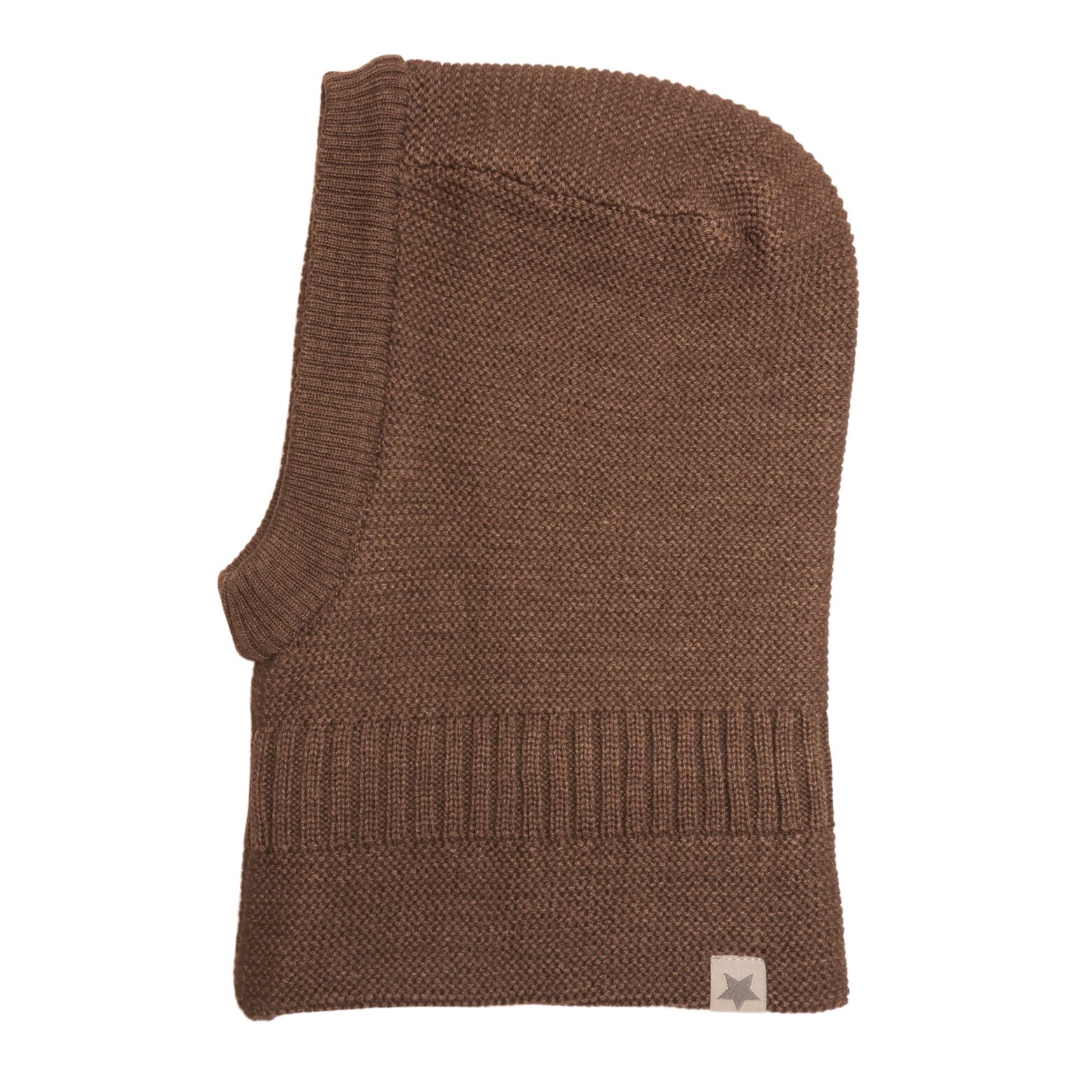 Huttelihut Balaclava Knit Windstop - Brown - 12-24 mdr. Huttelihut Balaclava Knit Windstop - Brown - 12-24 mdr.