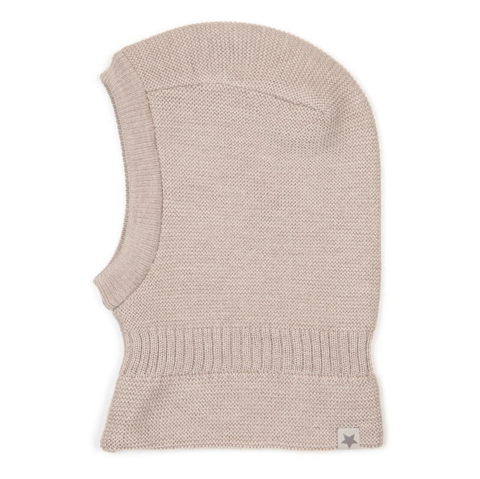 Huttelihut Balaclava Knit Windstop - Camel - 12-24 mdr. Huttelihut Balaclava Knit Windstop - Camel - 12-24 mdr.