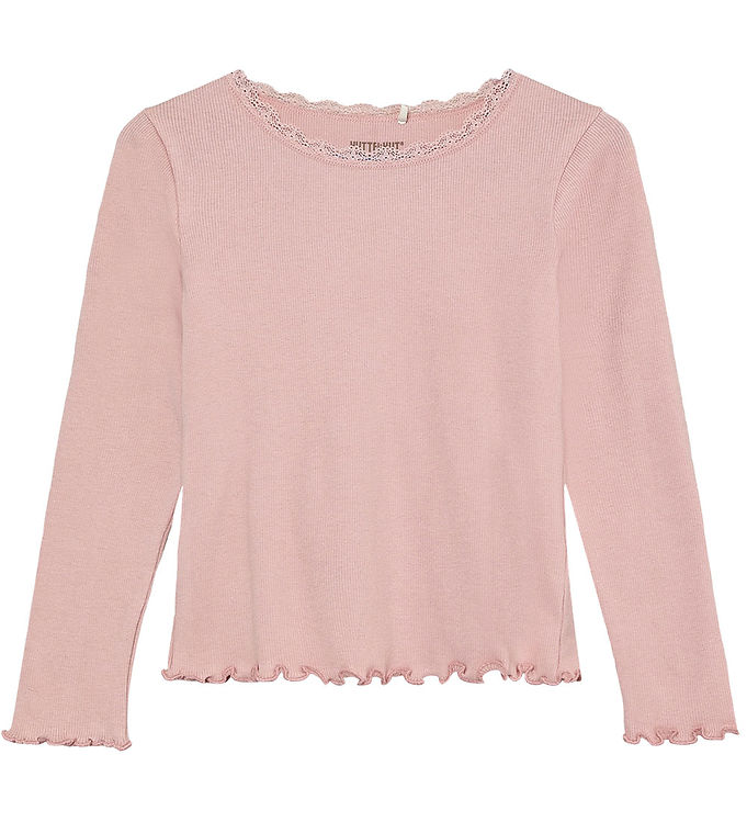 Huttelihut Bluse - Rib - Modal/Bomuld - Pale Mauve