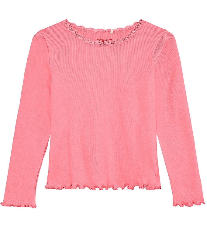 Huttelihut Bluse - Rib - Modal/Bomuld - Plumeria