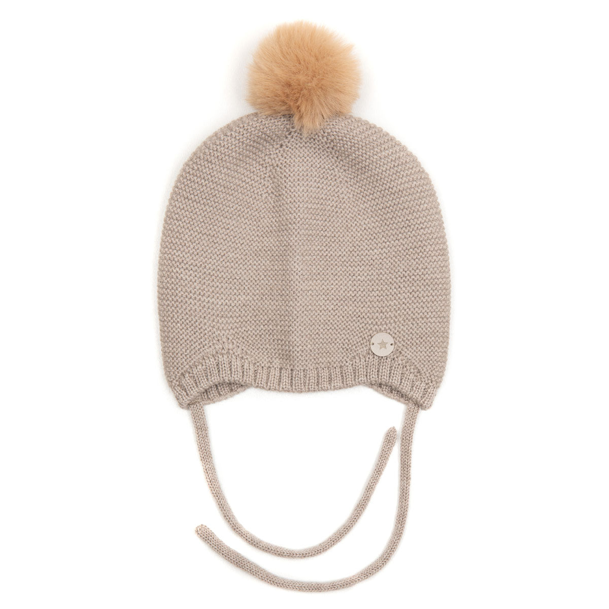 Huttelihut Bonnet Uld Hue - Camel - 0-3 mdr. Huttelihut Bonnet Uld Hue - Camel - 0-3 mdr.
