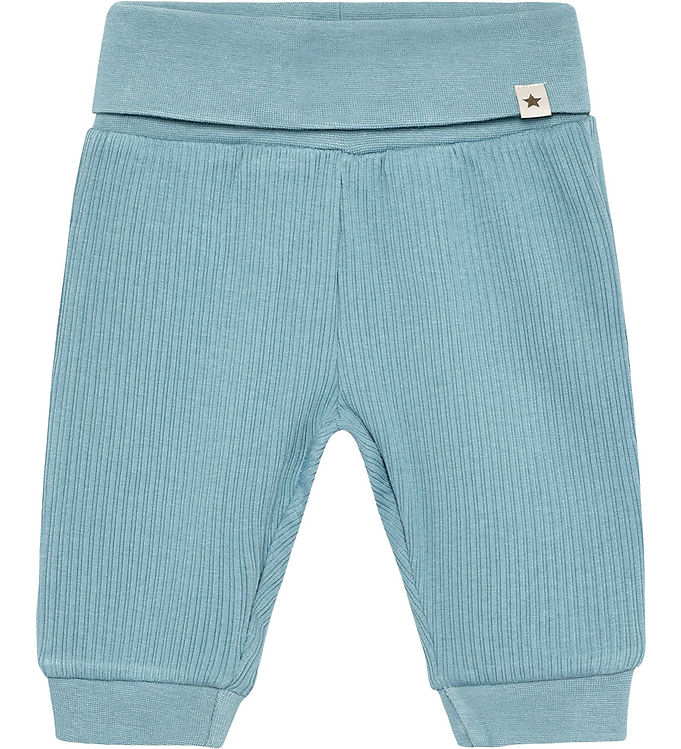 Huttelihut Bukser - Rib - Modal/Bomuld - Windward Blue