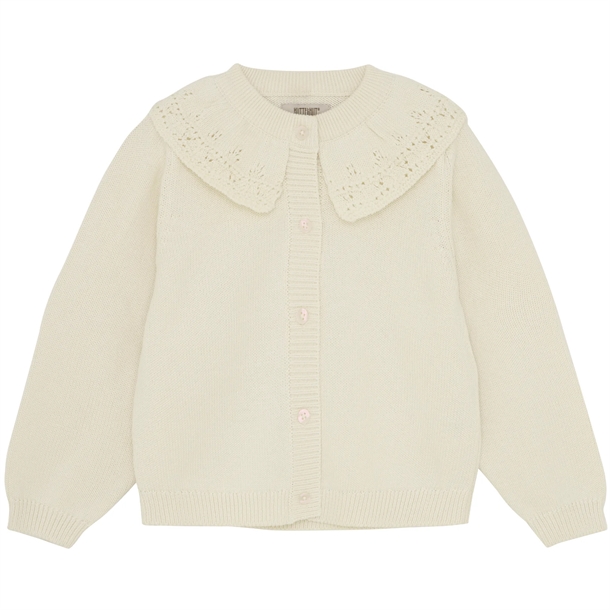 Huttelihut Cardigan - GOTS Strik - Antique White