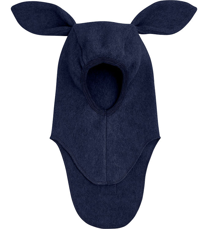 Huttelihut Elefanthue - 1-lags - Fleece - Navy Blazer m. Ører