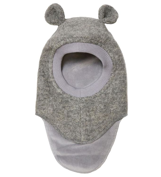 Huttelihut Elefanthue - Uld/Bomuld - 2-lags - Plys - Medium Grey Huttelihut Elefanthue - Uld/Bomuld - 2-lags - Plys - Medium Grey