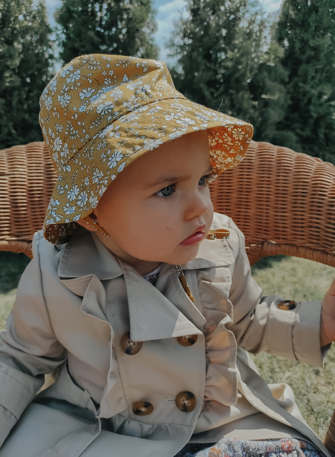 Huttelihut Festival Hat Liberty Mustard - 6-12 mdr Huttelihut Festival Hat Liberty Mustard - 6-12 mdr