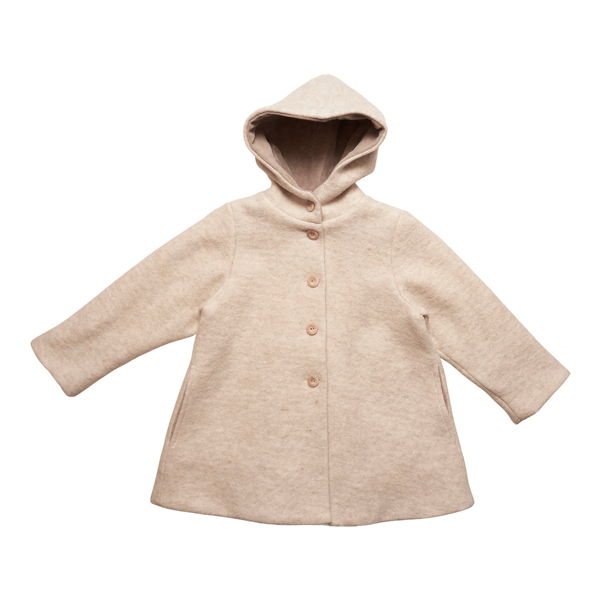 Huttelihut Poohx Uld Frakke - Sand - 1-2 år Huttelihut Poohx Uld Frakke - Sand - 1-2 år