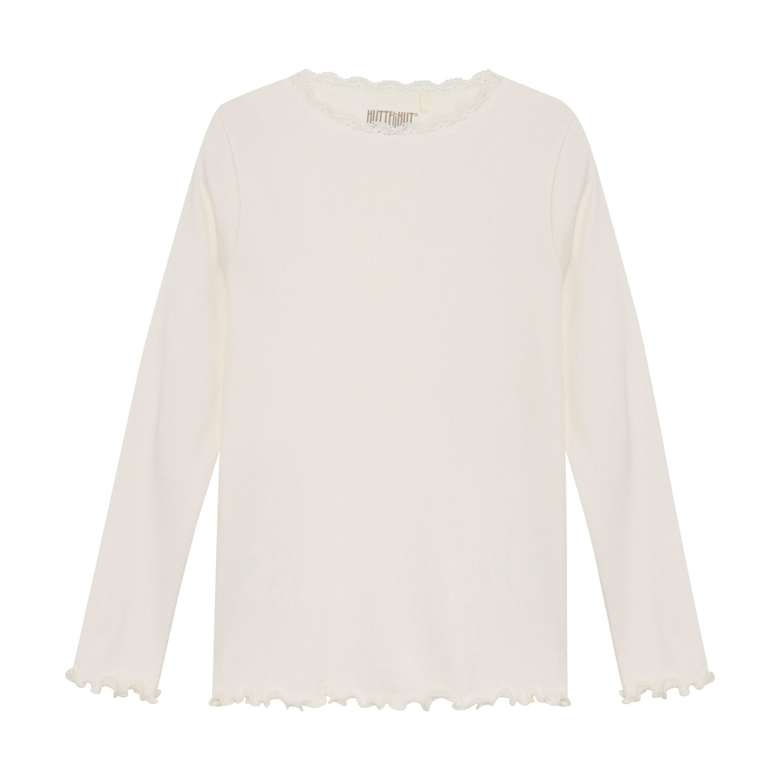 Huttelihut Rib Shirt - Eggnog - 86 cm Huttelihut Rib Shirt - Eggnog - 86 cm