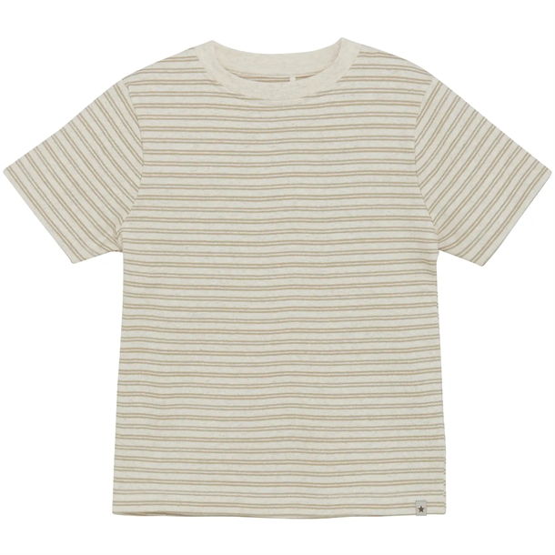 Huttelihut T-Shirt SS Melange Rib - Irish Cream Huttelihut T-Shirt SS Melange Rib - Irish Cream