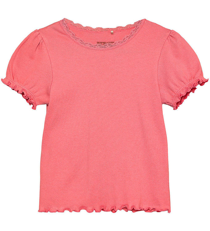 Huttelihut T-shirt - Rib - Plumeria