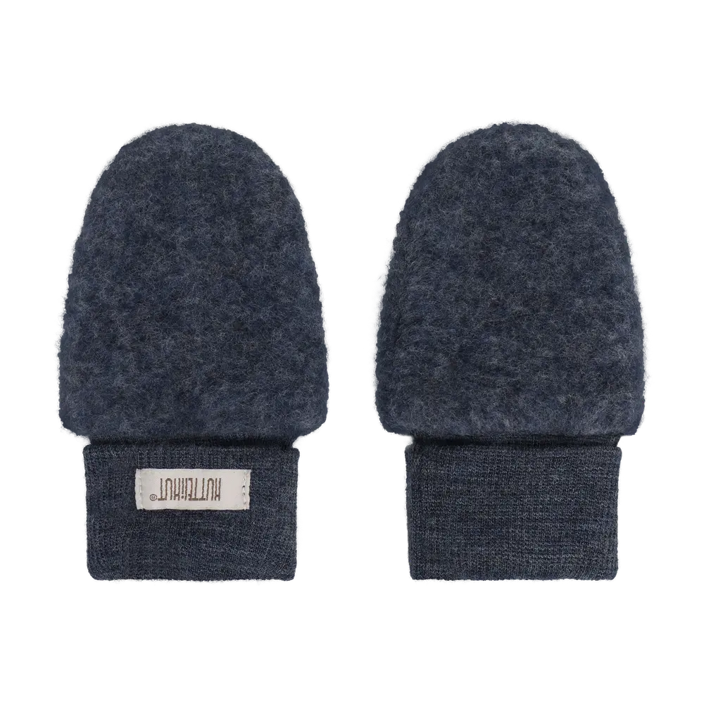 Huttelihut Uld Fleece Vanter - Ombre Blue Melange - 5056