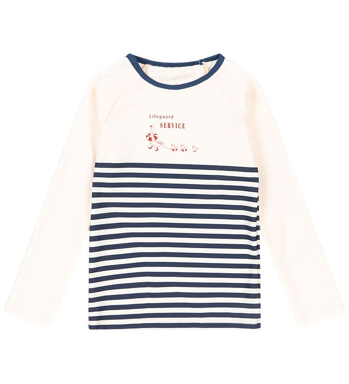 Konges Sløjd Badebluse - Aster - UV40+ - Marin Stripe