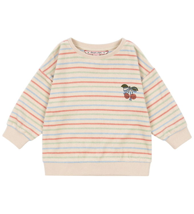 Konges Sløjd Sweatshirt - Frotté - Itty - Confetti Stripe Konges Sløjd Sweatshirt - Frotté - Itty - Confetti Stripe