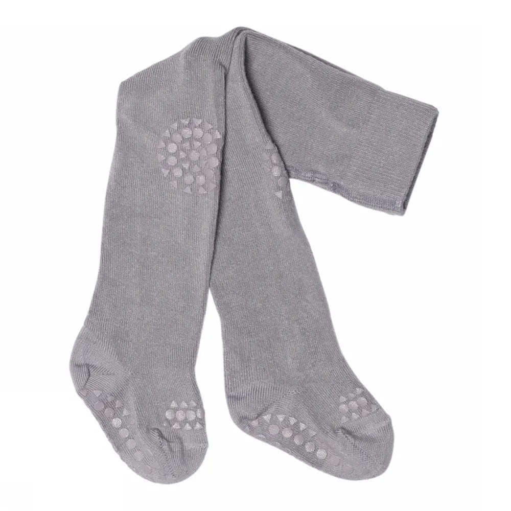 Kravle Strømpebukser Bambus - Lavender Gray - 12-18 Kravle Strømpebukser Bambus - Lavender Gray - 12-18