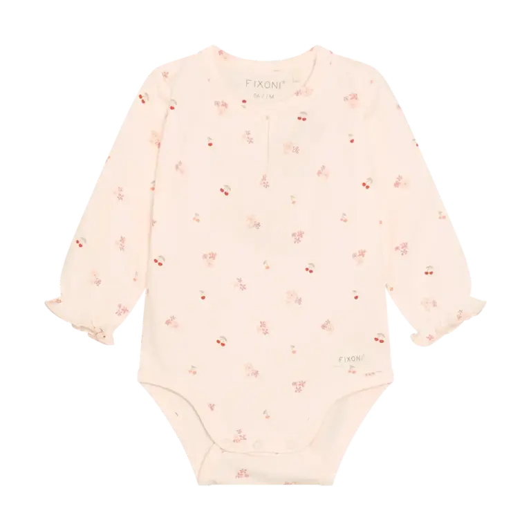 Langærmet Body - Dusty Rose - 62
