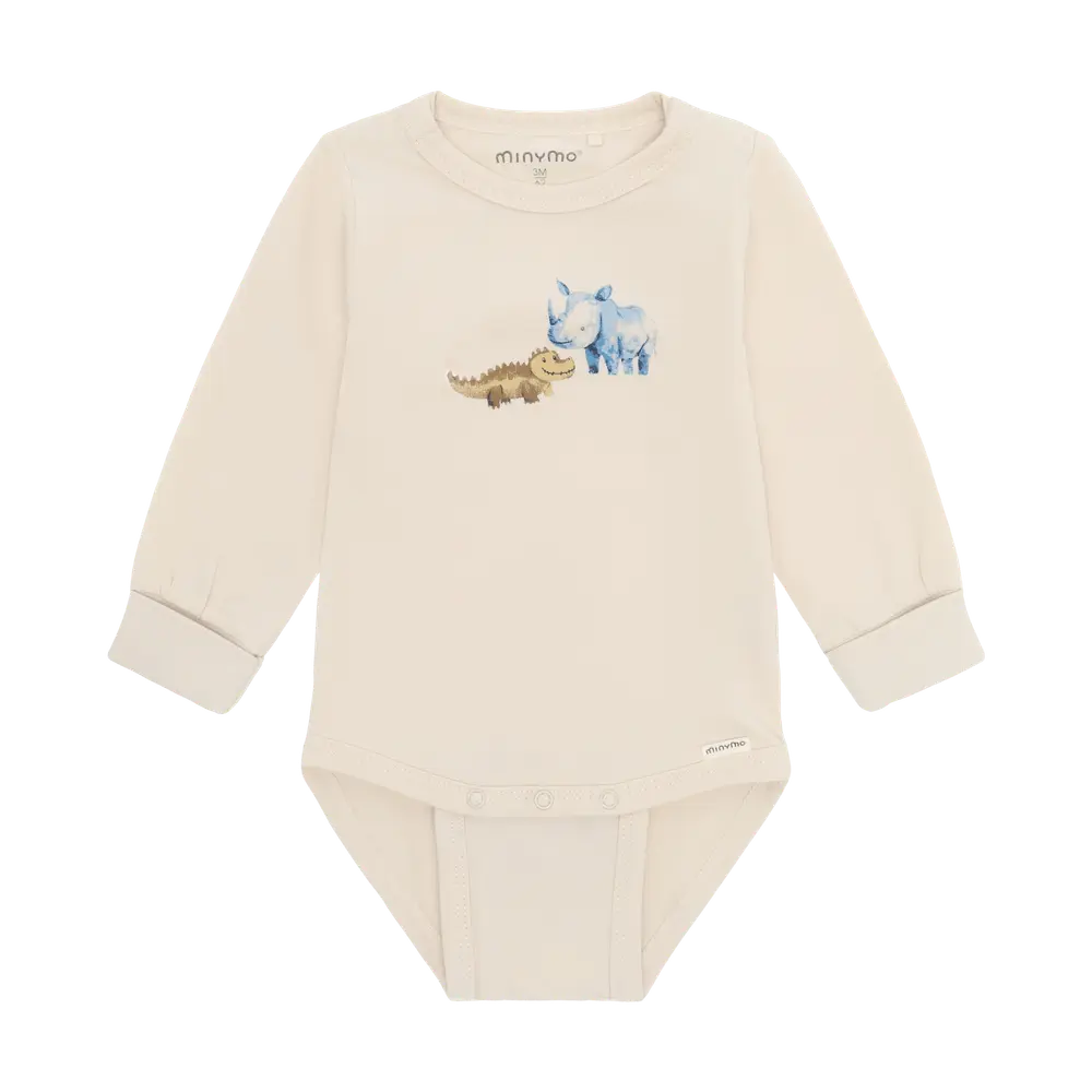 Langærmet Body - White Swan - 80 Langærmet Body - White Swan - 80