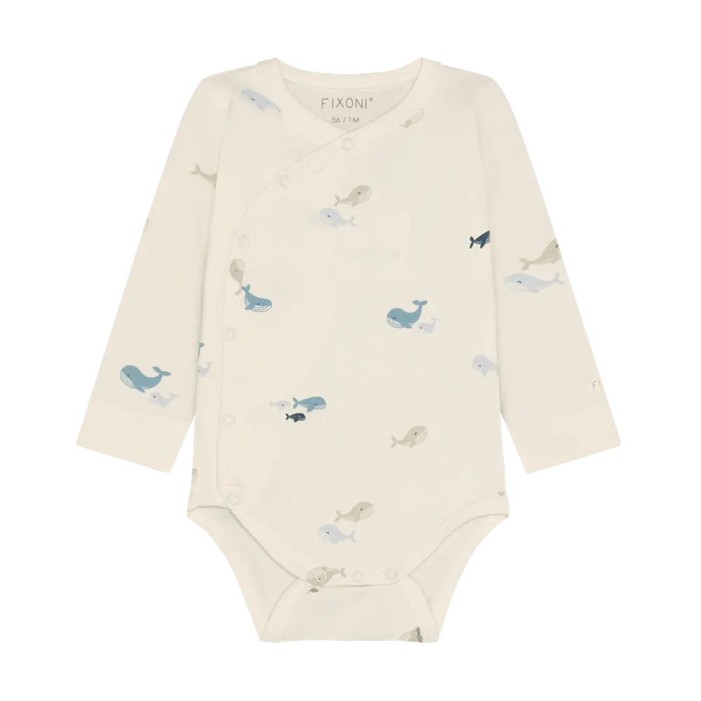 Langærmet Wrap Body - Arctic Ice - 50