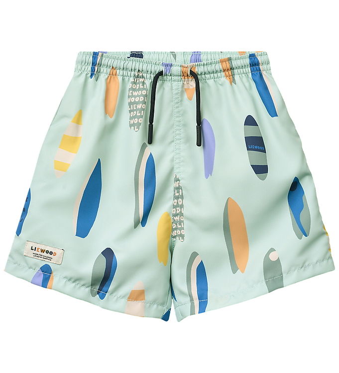 Liewood Badeshorts - Duke - Boards/Light Peppermint