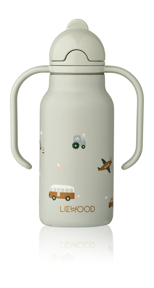 Liewood Kimmie Vandflaske - Vehicles / Dove Blue Liewood Kimmie Vandflaske - Vehicles / Dove Blue