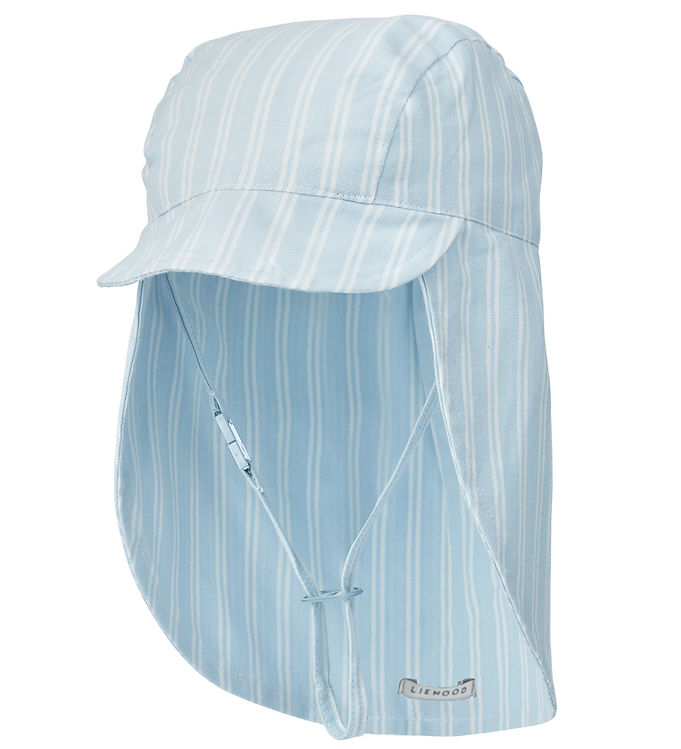 Liewood Legionærhat - Cecilia - Stripe Pure Sky/Creme De La Crem Liewood Legionærhat - Cecilia - Stripe Pure Sky/Creme De La Crem