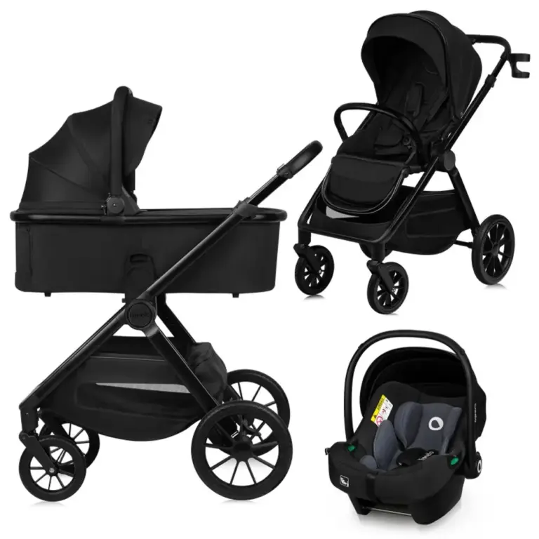Lionelo Layla 3i1 Kombivognspakke - Black Onyx Lionelo Layla 3i1 Kombivognspakke - Black Onyx