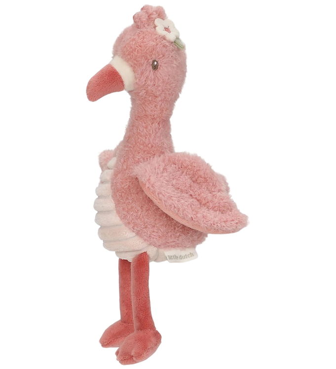 Little Dutch Bamse - Krammedyr Flamingo - 17 cm - Safari Friends