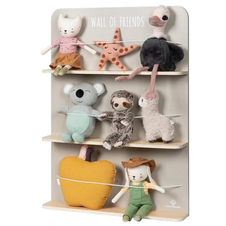 MUSTERKIND® | Bamse-hotel - Wall of Friends (grå/natur)