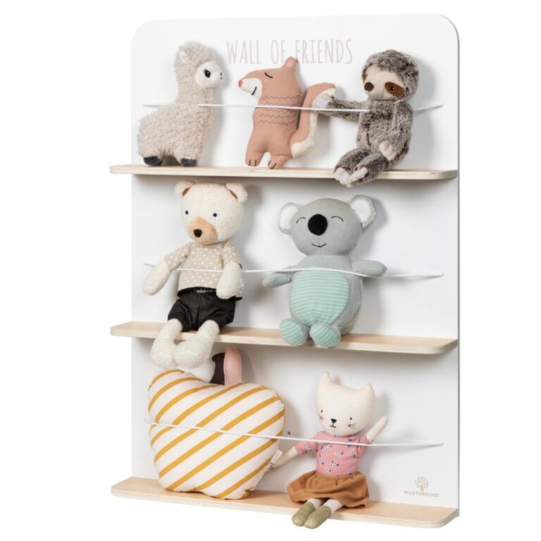 MUSTERKIND® Bamse-hotel Wall of Friends Hvid/Natur