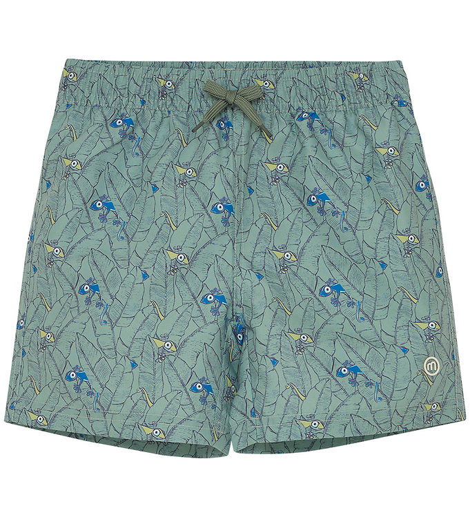 Minymo Badeshorts - AOP - Lily Pad