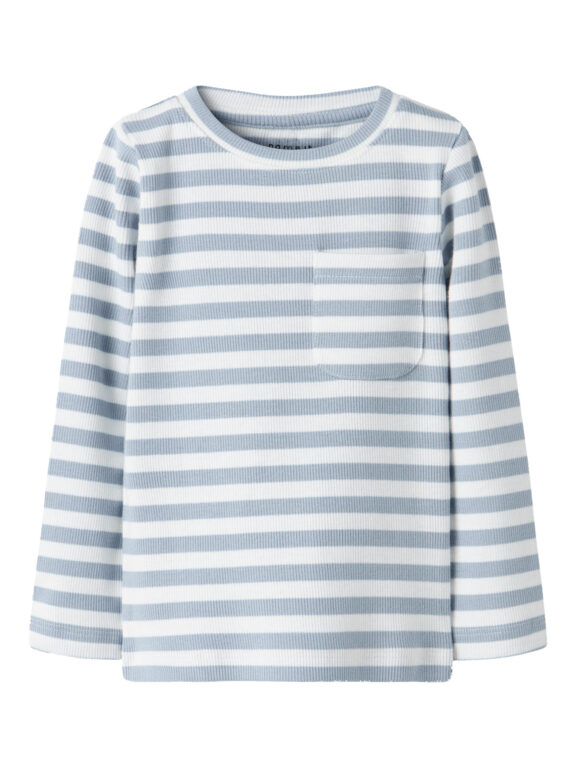 NAME IT Bluse Dekab Blue Fog Cloud Dancer