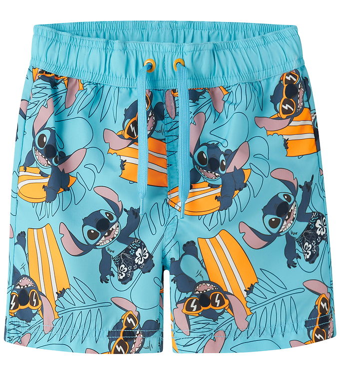 Name It Badeshorts - NmmMouritz - Stitch - Bluefish