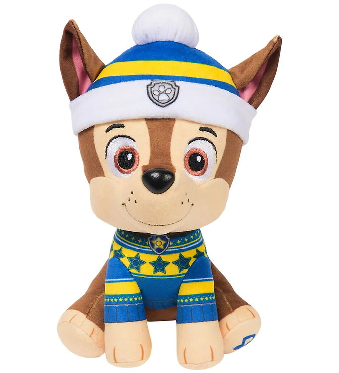Paw Patrol Bamse m. Lyd - Holiday Music - 20 cm - Chase