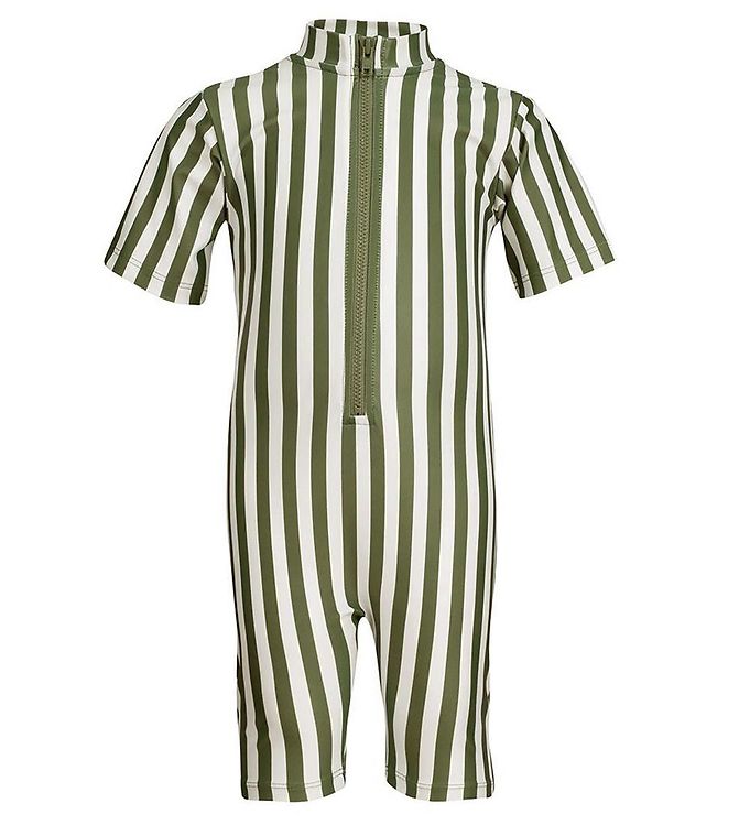 Petit Crabe Badeheldragt - Natsu - Army Stripes Petit Crabe Badeheldragt - Natsu - Army Stripes