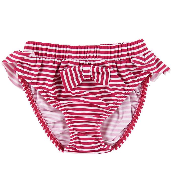 Petit Crabe Bikinitrusser - Zoe - Rød/Hvidstribet