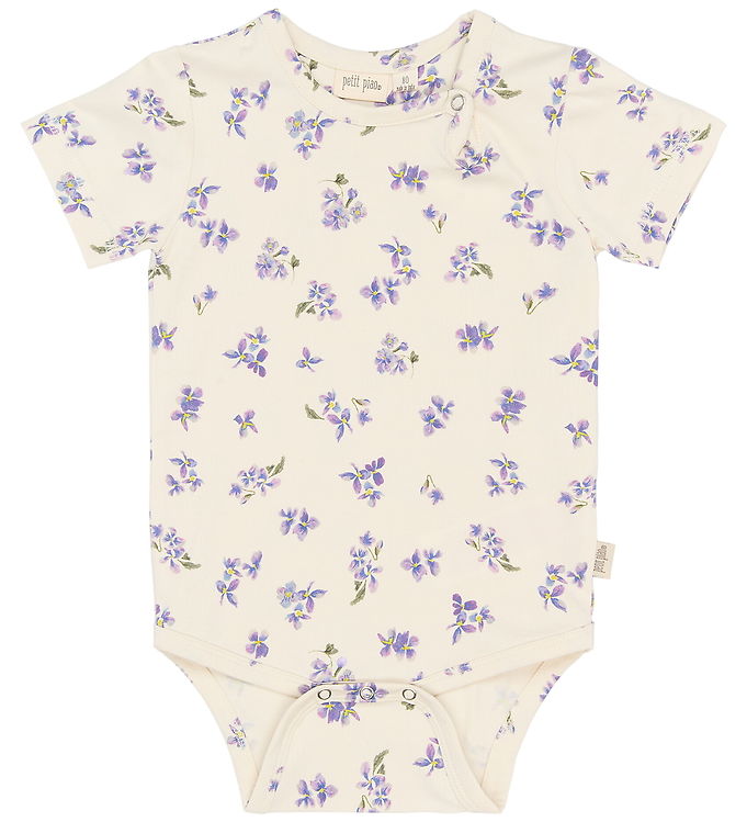 Petit Piao Body k/æ - PpStar - Eggnog Viola AOP