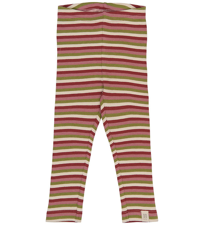Petit Piao Leggings - Rib - Modal - PpSong - Dusty Rose Multistr Petit Piao Leggings - Rib - Modal - PpSong - Dusty Rose Multistr
