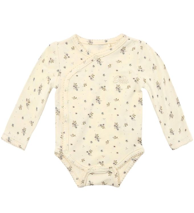 Petit by Sofie Schnoor Slå-om Body l/æ - Antique White m. Blomst Petit by Sofie Schnoor Slå-om Body l/æ - Antique White m. Blomst