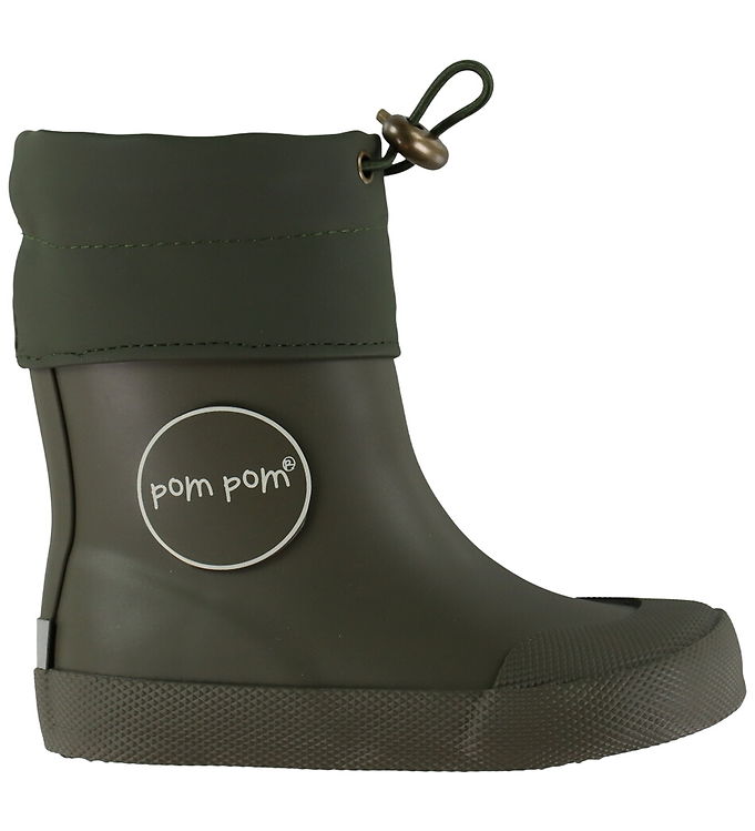 Pom Pom Gummistøvler - Ivy Green