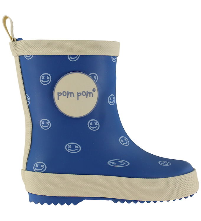 Pom Pom Gummistøvler - Snorkel Blue AOP Pom Pom Gummistøvler - Snorkel Blue AOP