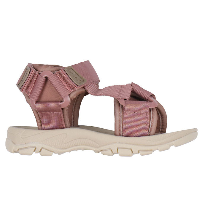 Pom Pom Sandaler - Trecking Velcro - Withered Rose Pom Pom Sandaler - Trecking Velcro - Withered Rose