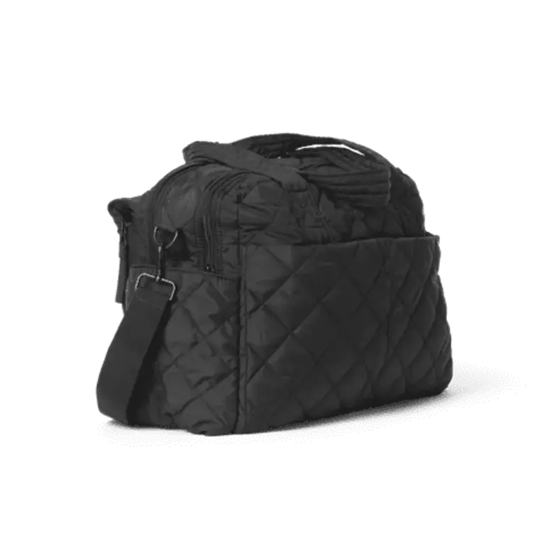 Pusletaske quiltet - black
