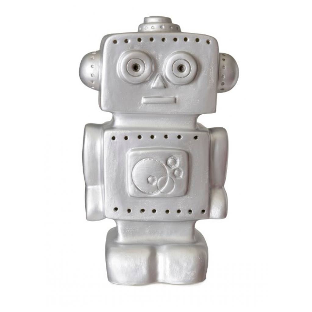 Robot Lampe Sølv - Heico Lamper Robot Lampe Sølv - Heico Lamper