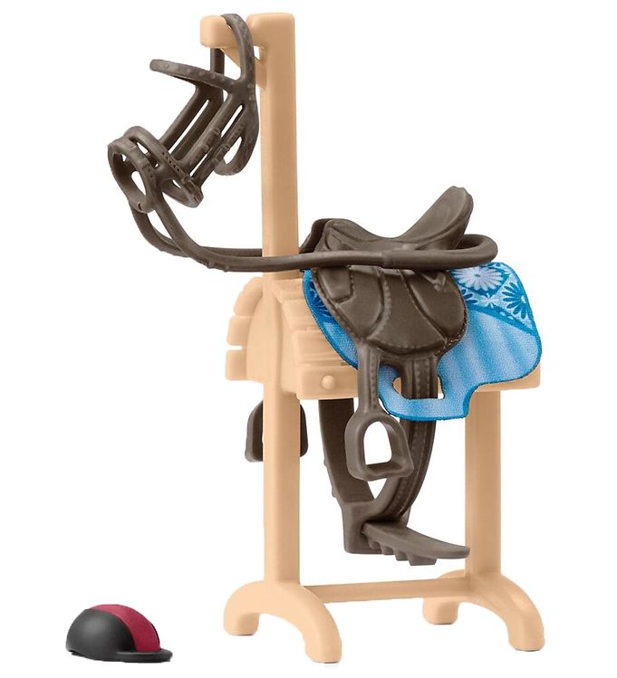 Schleich Horse Club - 10 cm - Sadelstativ m. Sadel & Hovedtøj 42