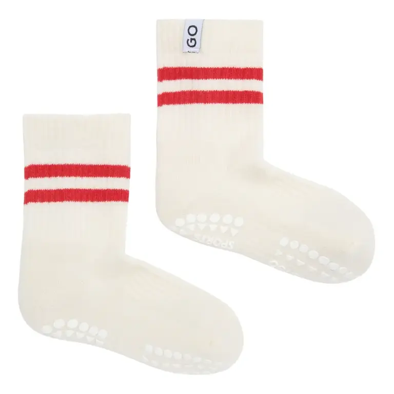 Skridsikre Sport Strømper - Red - 31/34