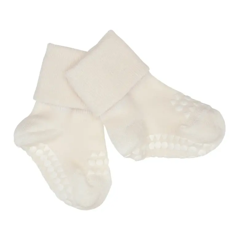 Skridsikre Strømper - Bamboo - Off white - 20/22