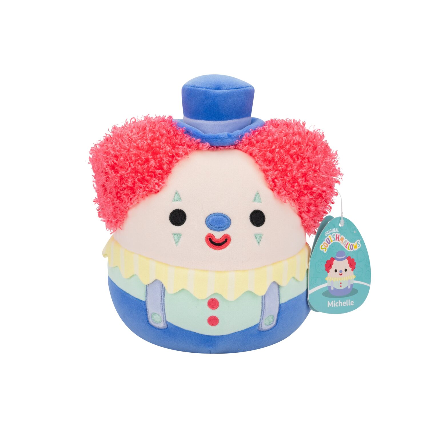 Squishmallows Bamse - 19 cm - Michelle Clown Squishmallows Bamse - 19 cm - Michelle Clown