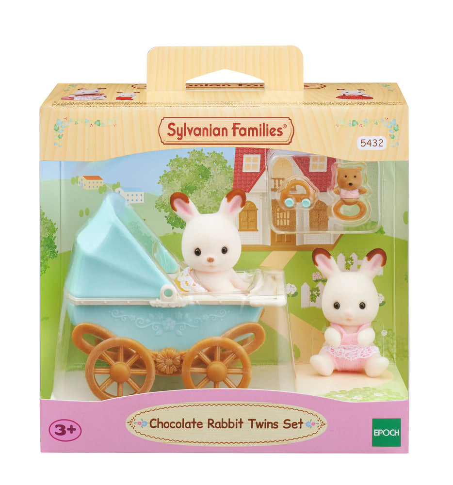 Sylvanian Families Sæt Chokoladekanin-tvillinger (barnevogn) Sylvanian Families Sæt Chokoladekanin-tvillinger (barnevogn)